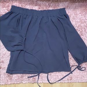 Off the shoulder blouse.